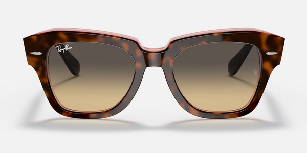 Ray Ban RB2126 State Street Glasses Transparent Yellow Blue Lenses Brown Tortois Ray Ban RB2126 State Street Glasses Transparent Yellow Blue  main image 3