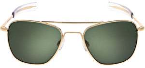Randolph Aviator Sunglasses<span>- 23K Gold, AGX Green Lenses</span>