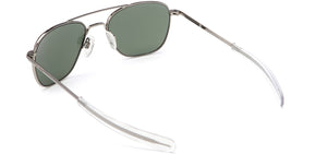 Randolph Aviator Sunglasses<span>- Gunmetal, AGX Green Lenses</span>