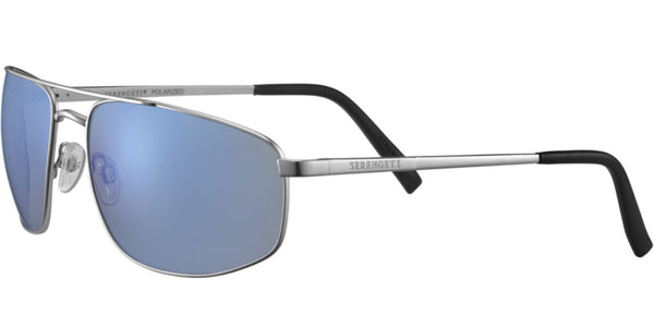 Modugno 8409 Satin Silver, Polarized, 555nm Blue, Photochromic Lenses