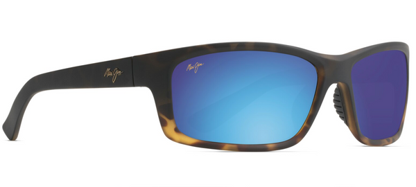 Maui Jim Kanaio Coast 766 Matte Tortoise Ombre with Blue Hawaii lenses Flight Sunglasses