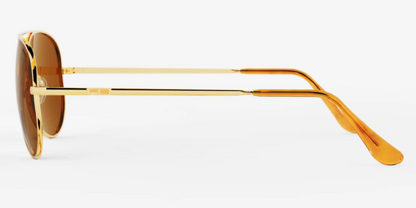 Randolph Concorde Sunglasses- 23K Gold, American Tan: CR234, CR235