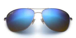 Maui Jim CLIFF HOUSE 247 Sunglasses<span>- Silver with Polarized Blue Hawaii Lens</span>