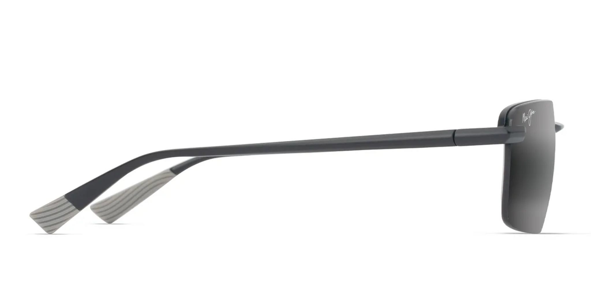 サングラス Maui Jim Maui Jim - LAULIMA - grey laulima matte black Maui Jim Laulima Asian Fit 656 Sunglasses - Flight Sunglasses