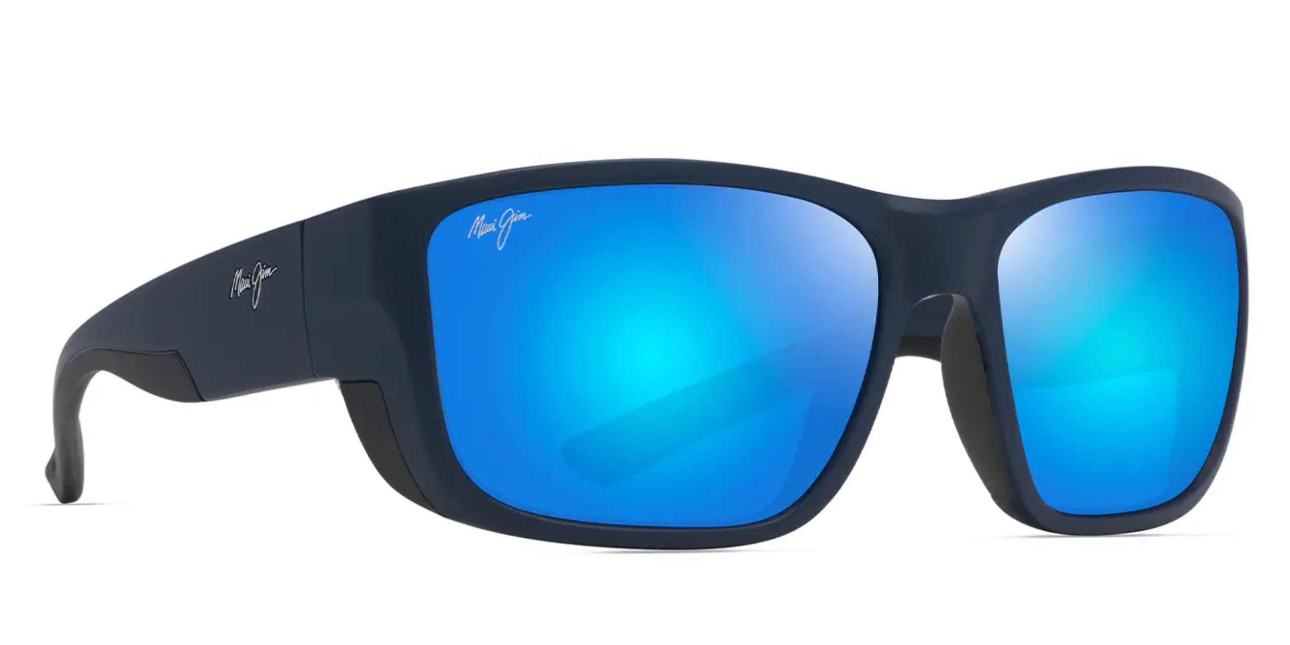 サングラス Maui Jim Maui Jim - AMBERJACK - grey amberjack matte blac Maui Jim Men's Amberjack PolarizedPlus2® 60mm Wrap