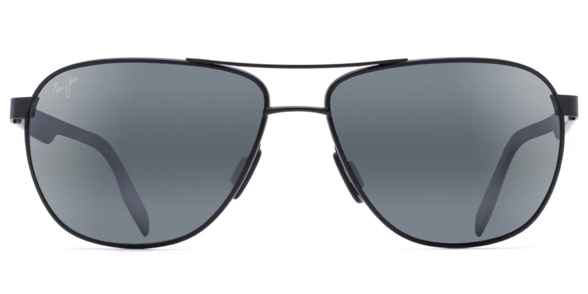 Maui Jim Castles 728 Sunglasses Matte Black with Polarized Neutral Grey Lens