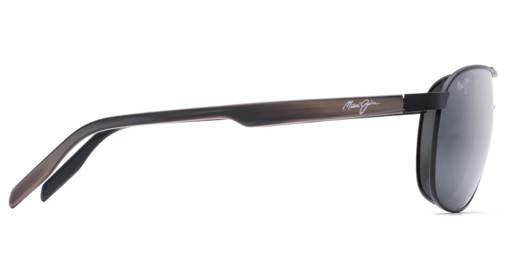 Maui Jim Castles 728 Sunglasses Matte Black with Polarized Neutral Grey Lens