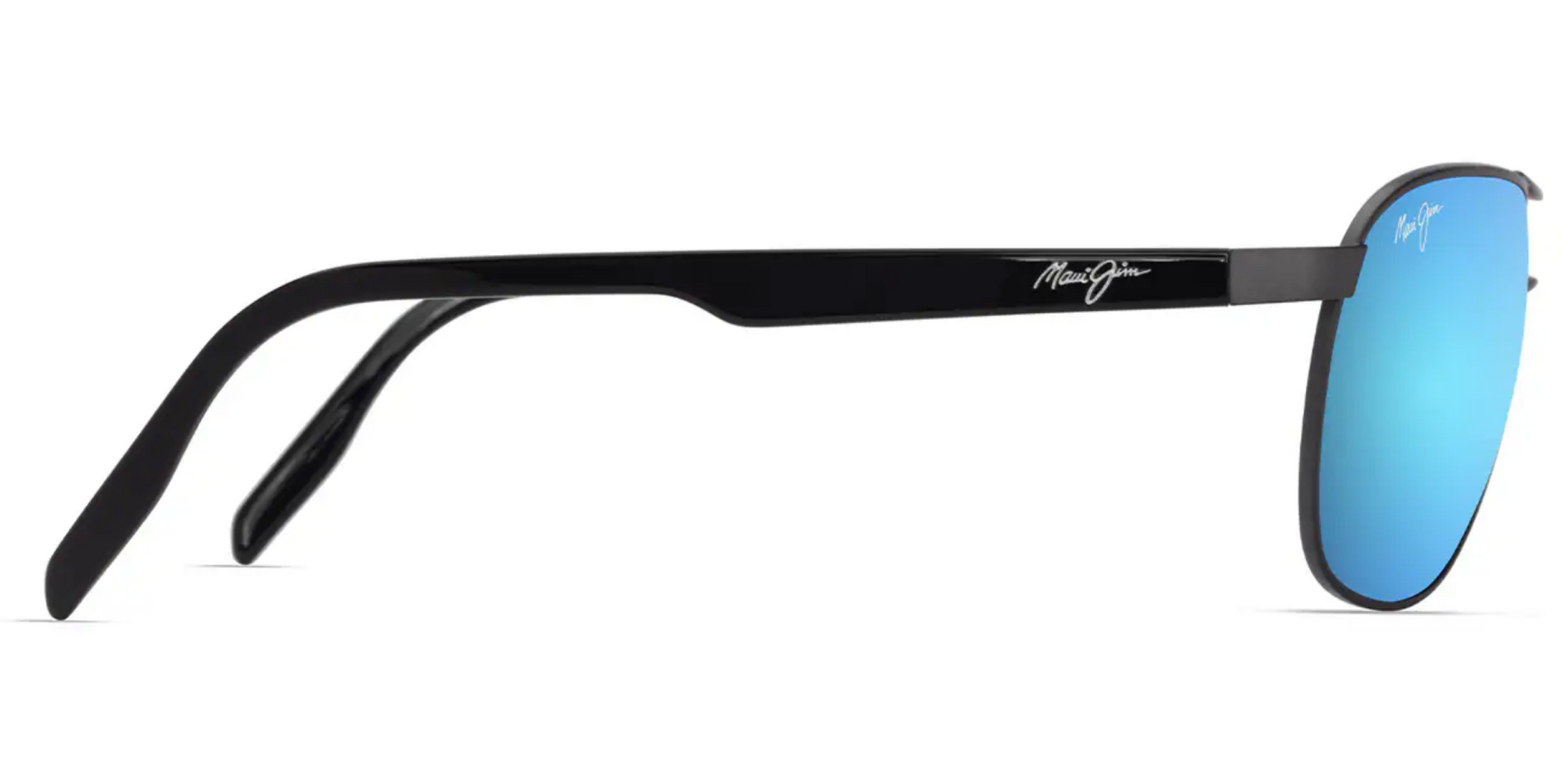 Maui Jim Castles 728 Sunglasses Matte Black with Polarized Neutral Grey Lens