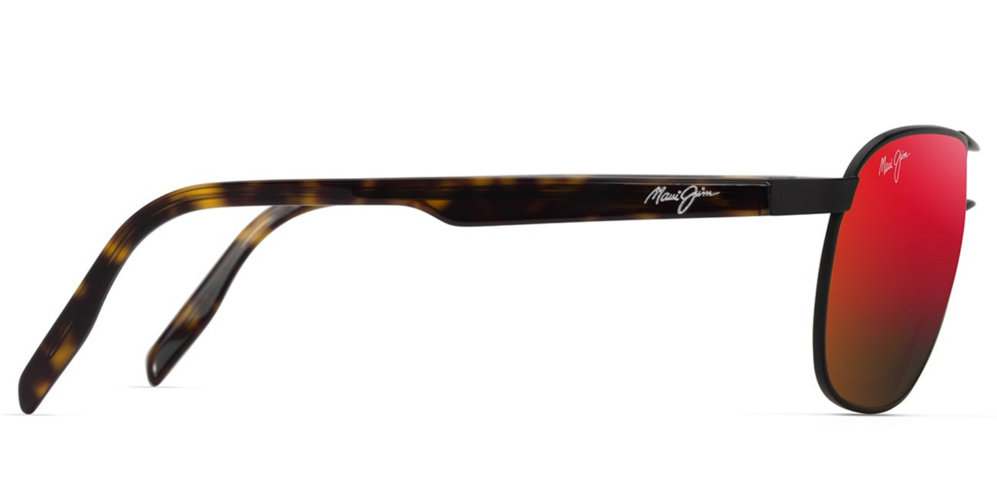 Maui Jim Castles 728 Sunglasses Matte Black with Polarized Neutral Grey Lens