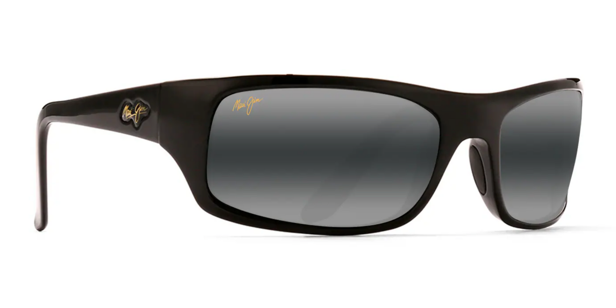 Maui Jim Peahi 202 Sunglasses Matte Black with HCL Bronze Lenses Flight Sunglasses