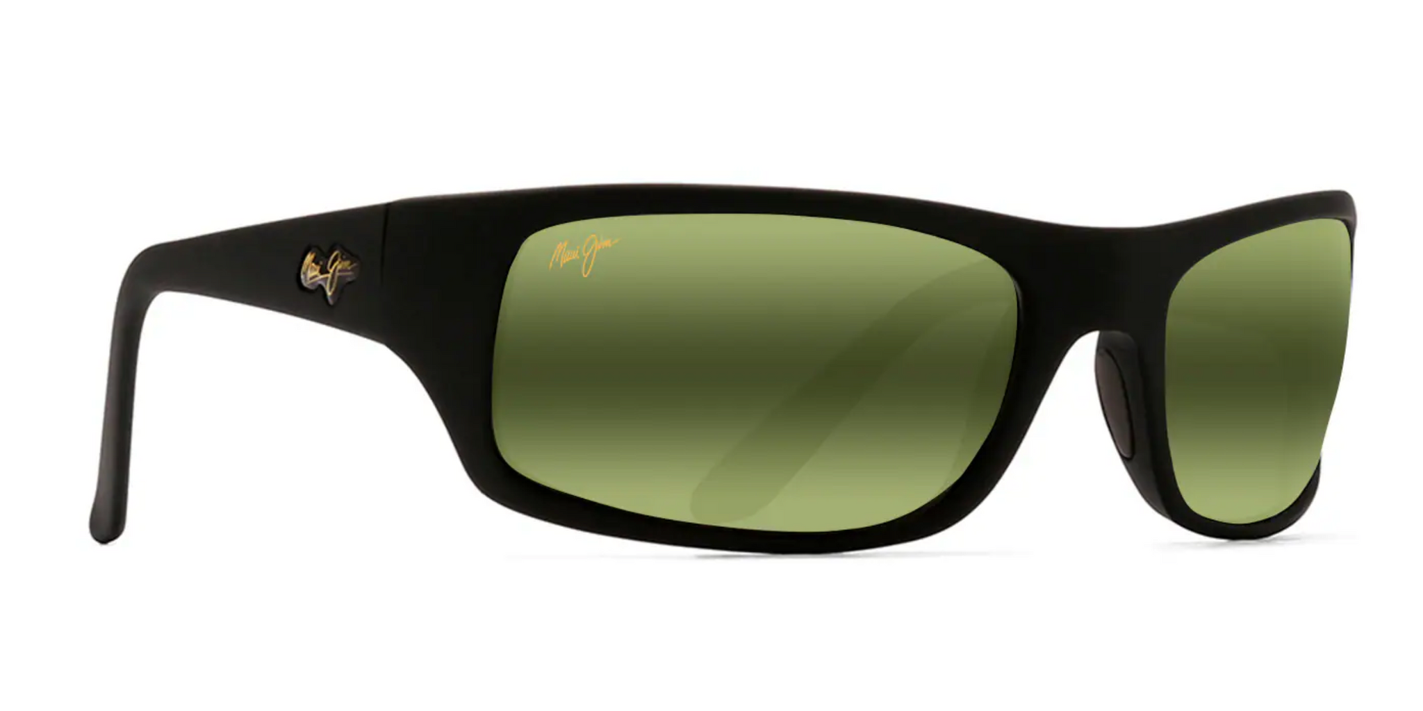 Maui Jim Peahi 202 Sunglasses Matte Black with HCL Bronze Lenses Flight Sunglasses