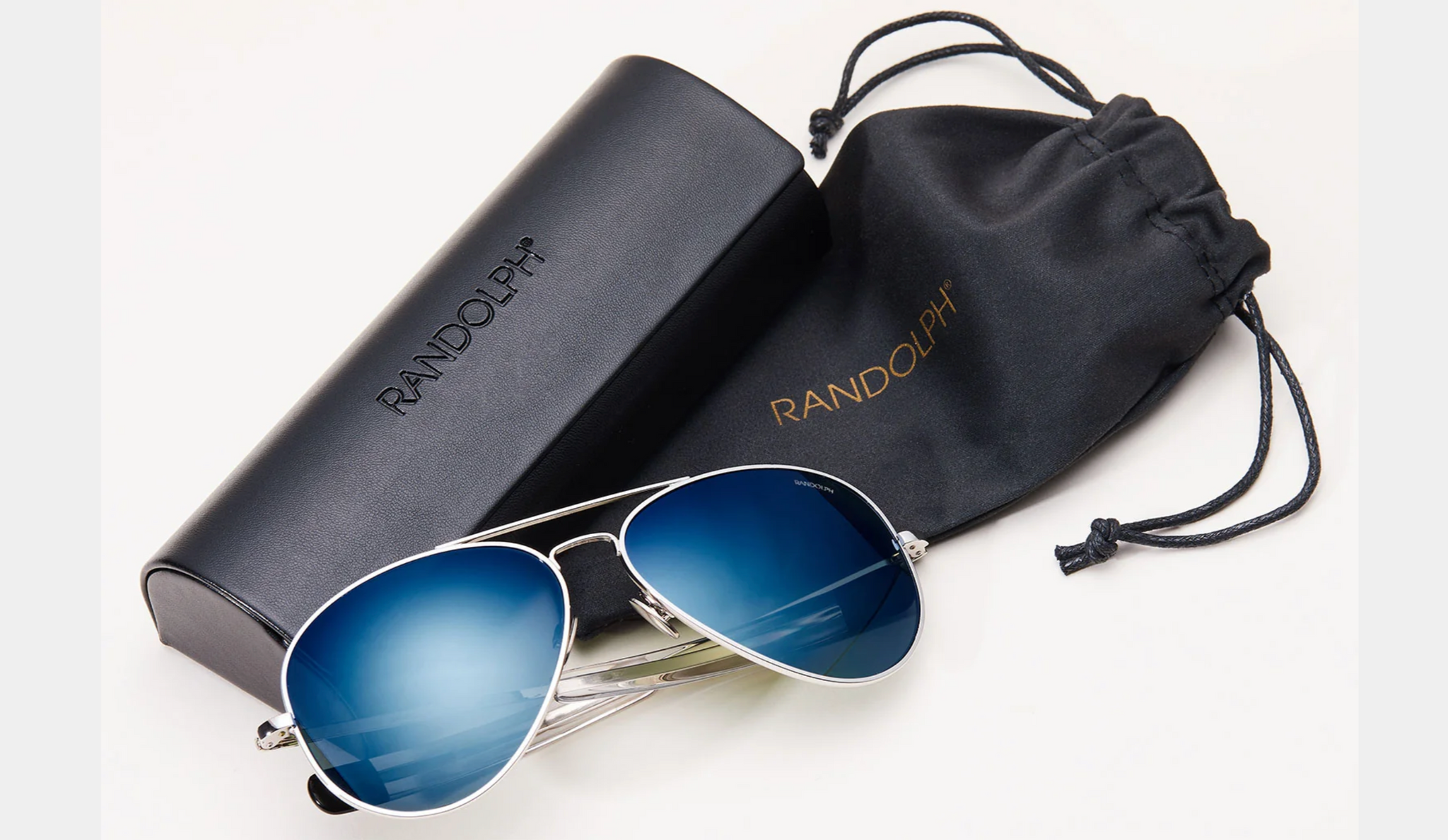 Randolph Concorde Sunglasses Cobalt Blue Polarized Lenses