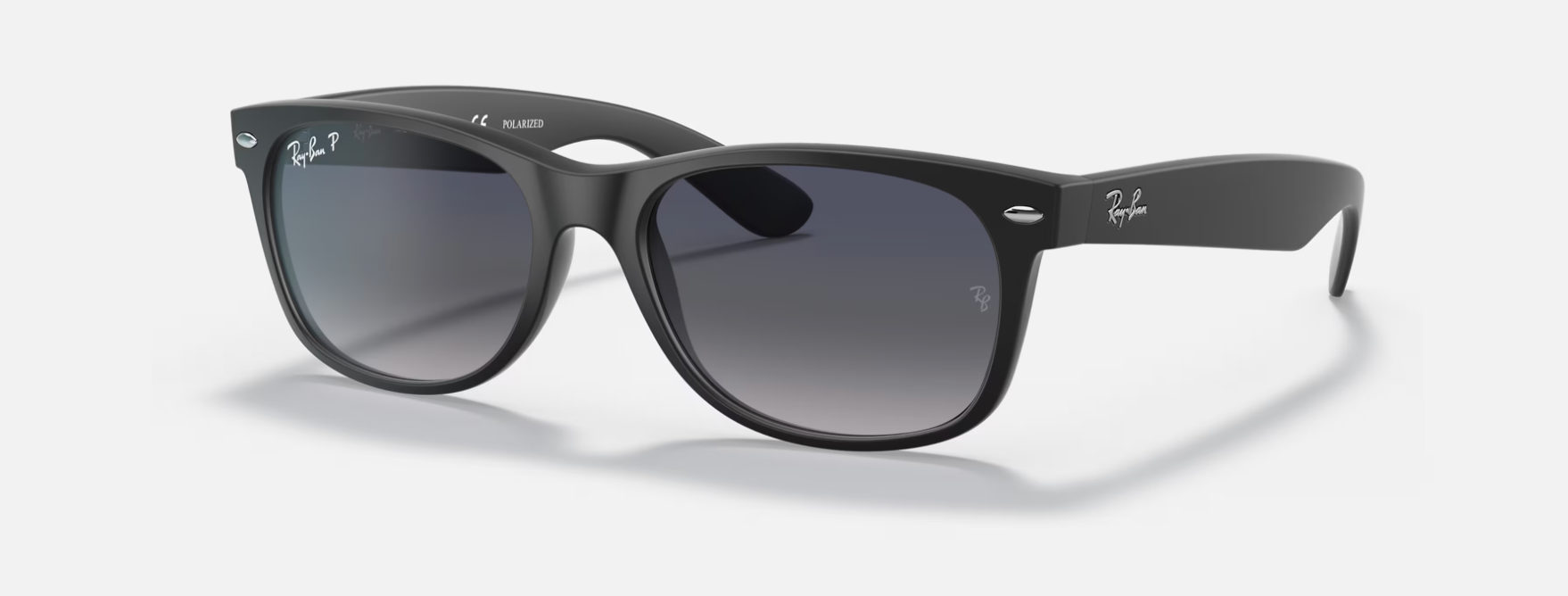 Ray-Ban New Wayfarer Black Classic Sunglasses RB2132 Flight