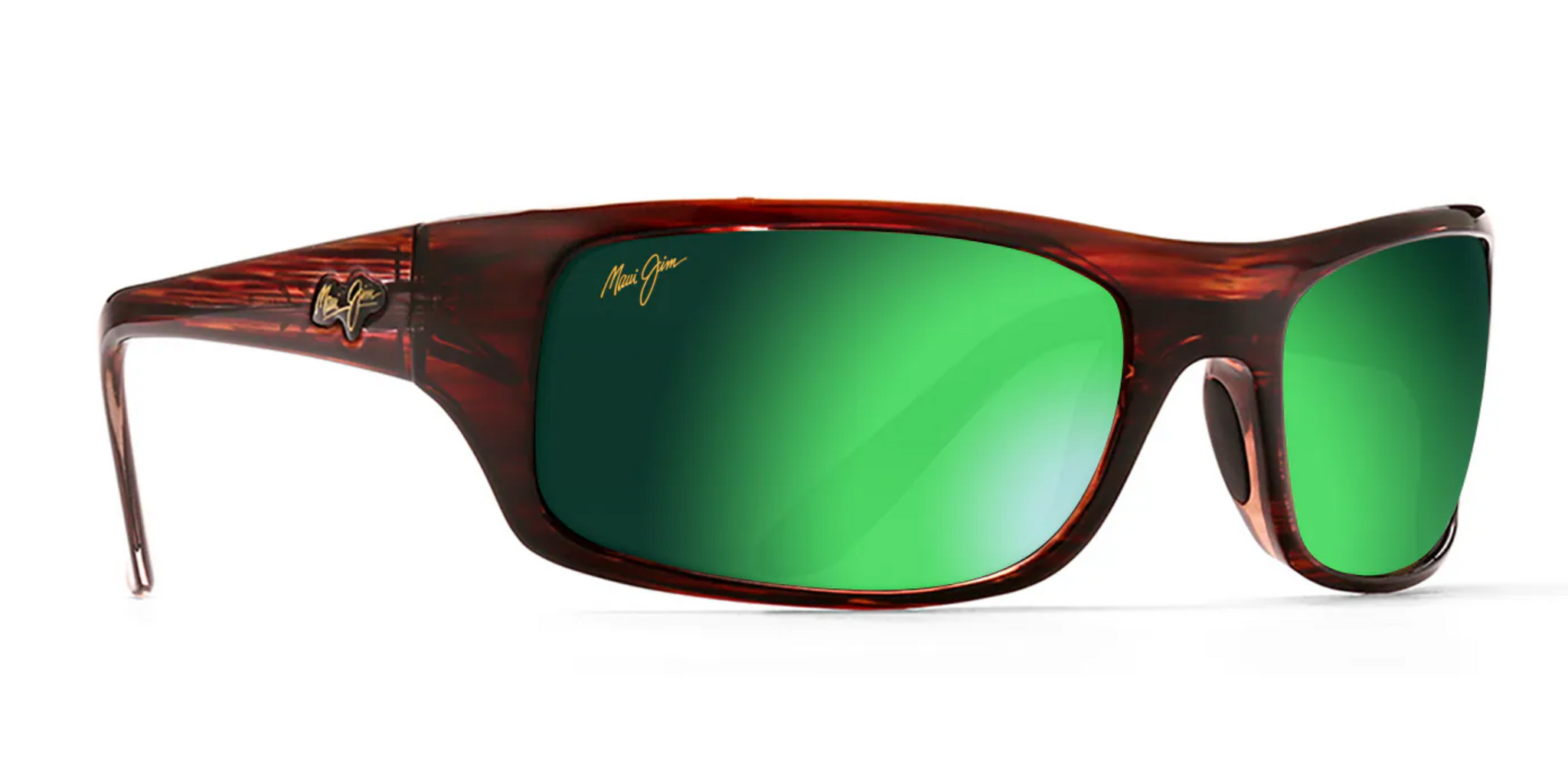 Maui Jim Peahi 202 Sunglasses Matte Black with HCL Bronze Lenses Flight Sunglasses