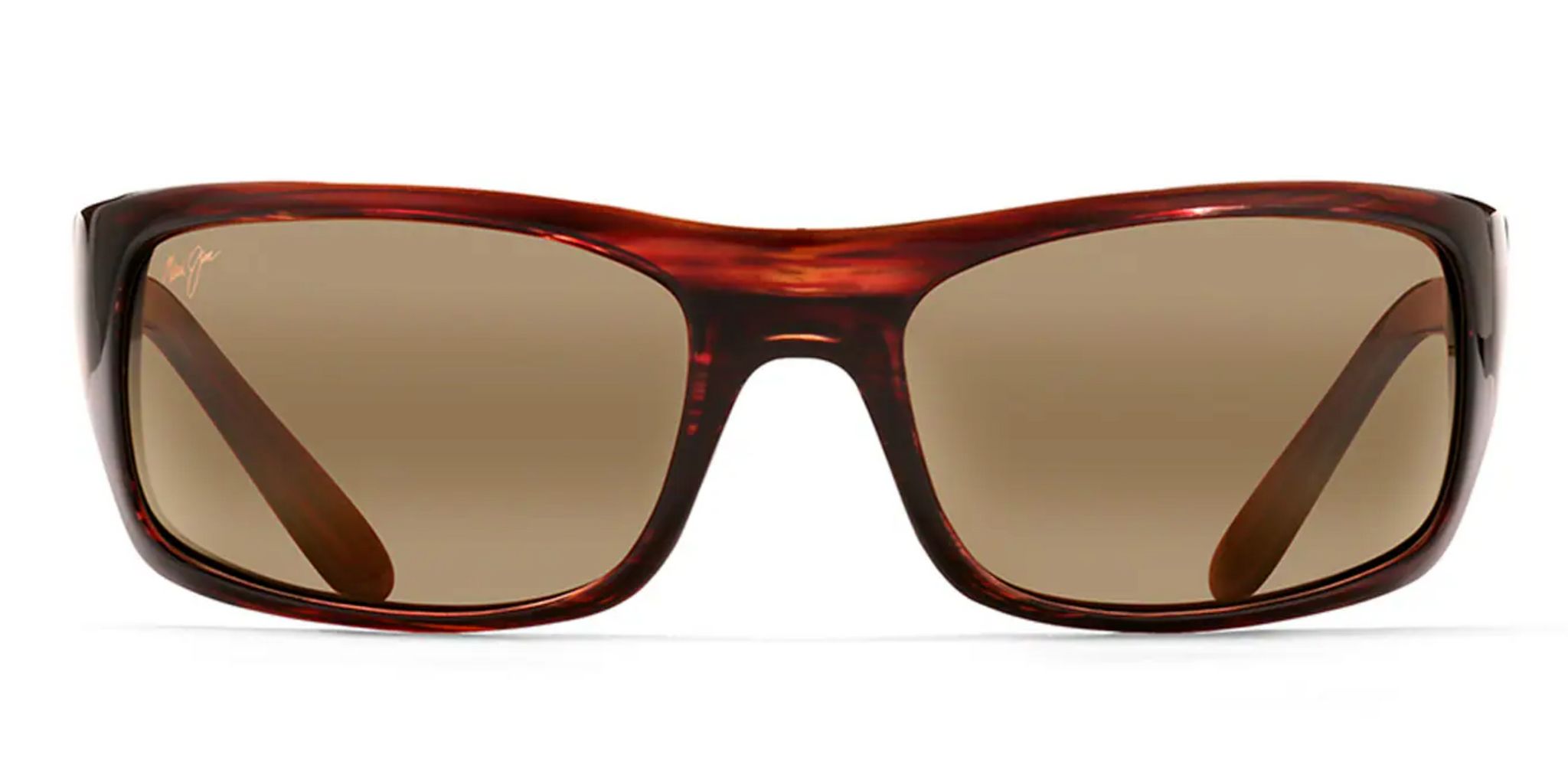 Maui Jim Peahi 202 Sunglasses Matte Black with HCL Bronze Lenses Flight Sunglasses