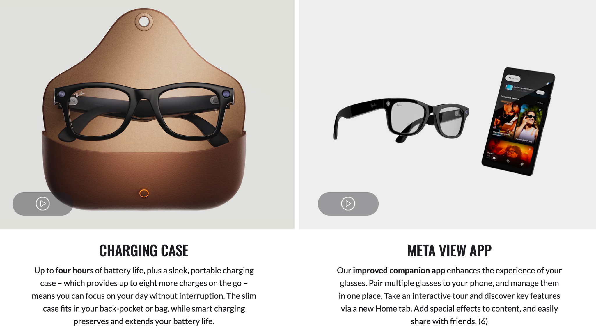 Ray-Ban x Meta Wayfarer Smart Sunglasses RW4006 RW4008 - Flight