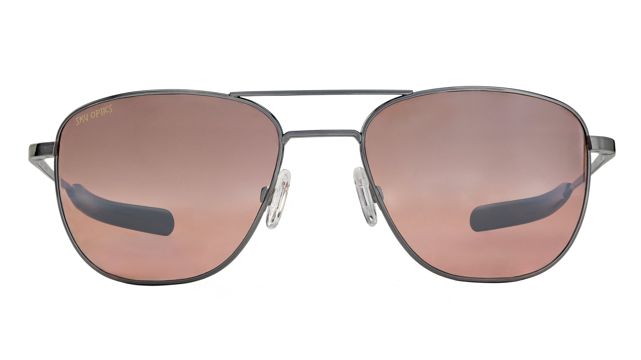 Sky Optics Pilot Titanium Sunglasses -Mineral glass Lenses