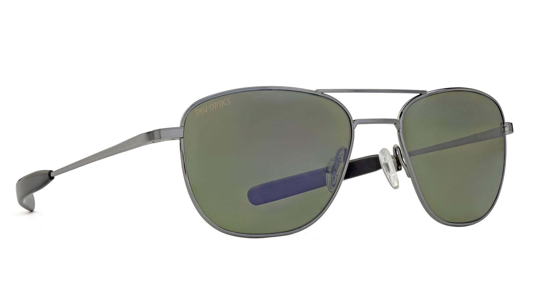 Sky Optics Pilot Titanium Sunglasses -Mineral glass Lenses