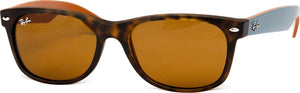 Ray-Ban New Wayfarer Bicolor Matte Havana Sunglasses