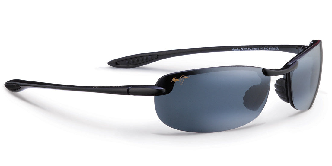 Maui Jim Makaha 405 Sunglasses- Gloss Black with Polarized Neutral Grey Lens
