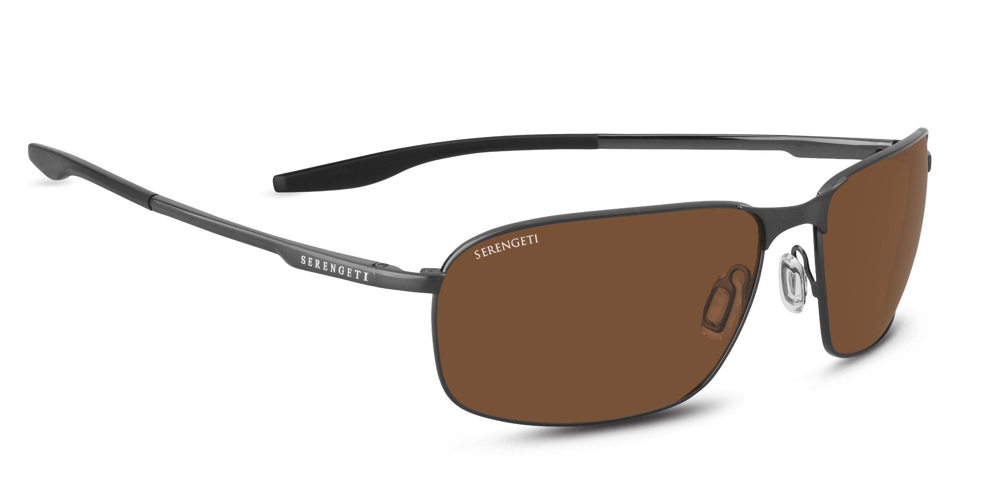 SERENGETI Unisex's Varese Sunglasses, Brushed Black, Large 並行