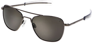 Randolph Aviator Sunglasses<span> -Gunmetal with American Gray Lenses</span>