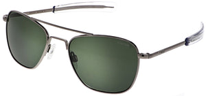 Randolph Aviator Sunglasses<span>- Gunmetal, AGX Green Lenses</span>