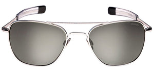 Randolph Aviator White Gold Sunglasses<span>-Polarized Colbalt & American Grey</span>