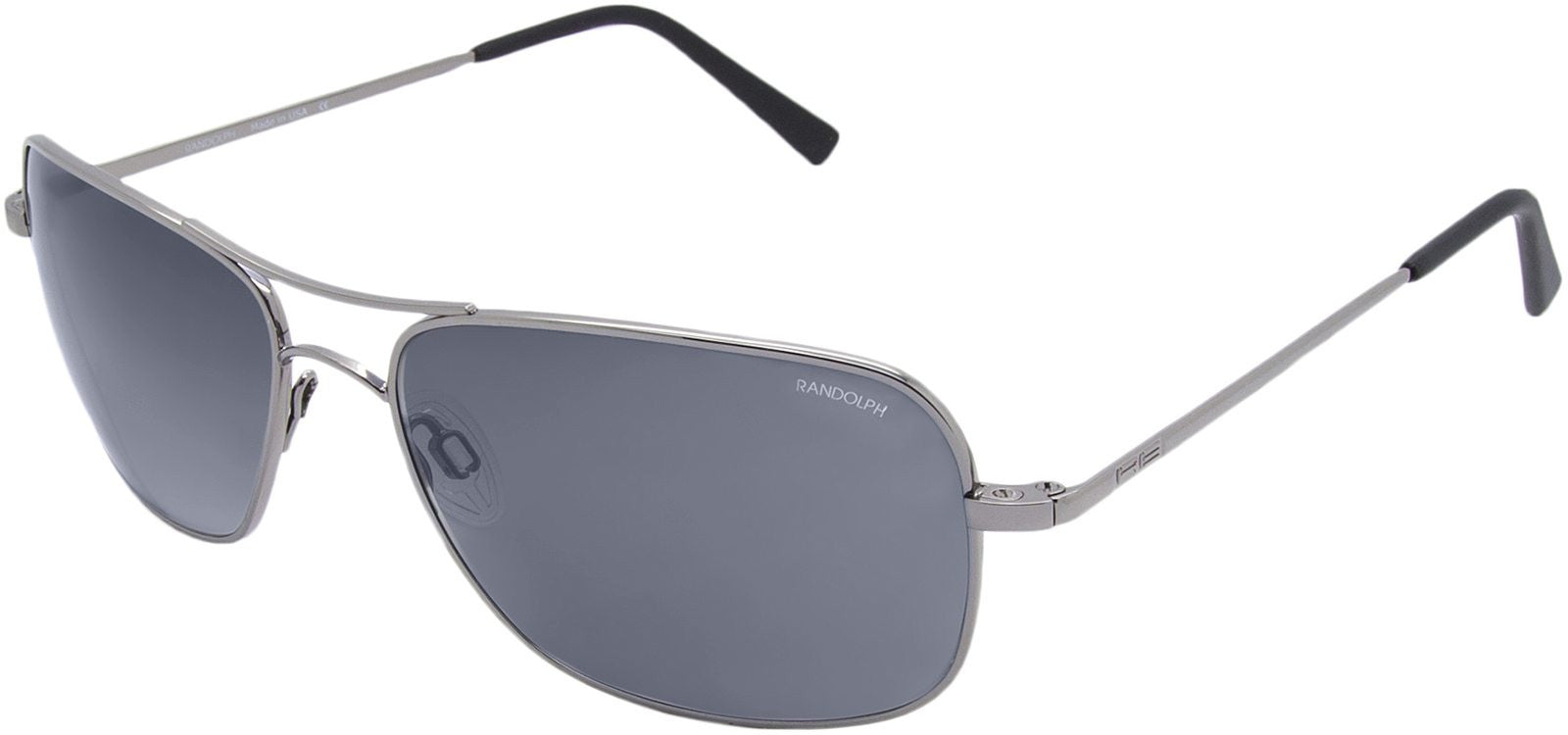 Randolph Archer Sunglasses ARTF434-NY Dark Ruthenium, American Gray  Polarized - Flight Sunglasses