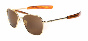 Randolph Aviator II Sunglasses<span>- 23K Gold with American Tan Polarized Glass Lenses</span>