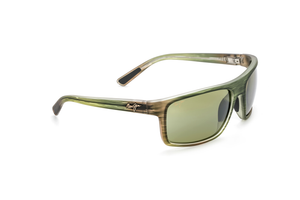Maui Jim Byron Bay 746 Sunglasses<span>- Matte Green Stripe Rubber with Polarized Maui HT Lens</span>