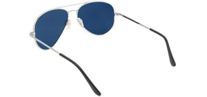 Randolph Concorde Sunglasses<span>- Matte Chrome, Blue Sky Flash Mirror PC Lenses</span>