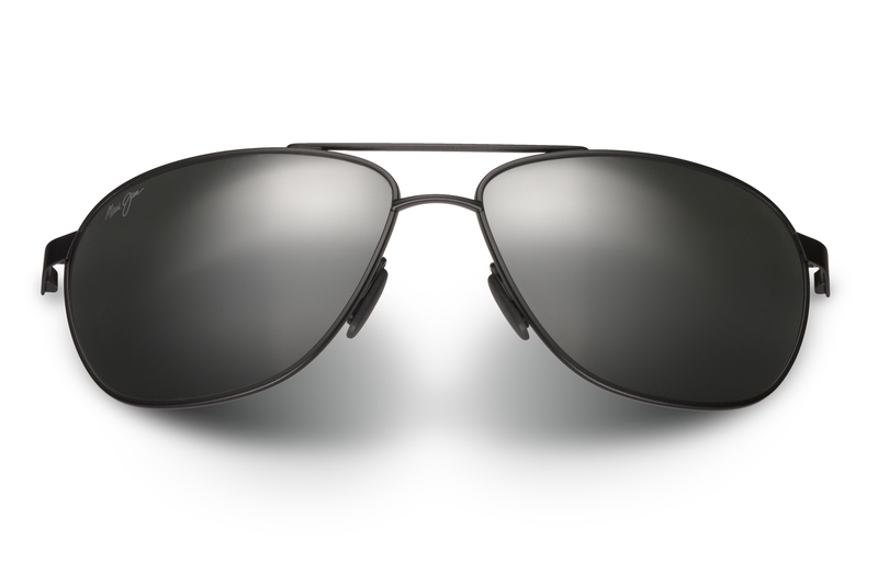 Maui Jim Castles 728 Matte Black with Neutral Gey Polarized Lenses
