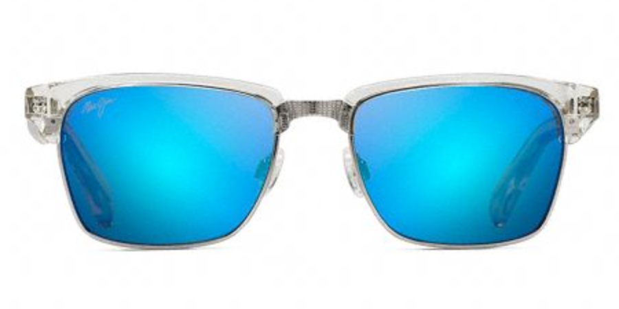 Maui Jim Kawika 257 Crystal with Blue Hawaii Lens Flight Sunglasses