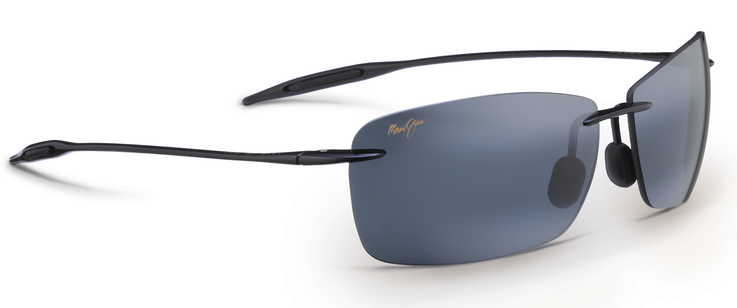 Maui Jim Lighthouse 423 Sunglasses Gloss Black with Polarized Neutral Grey Lens