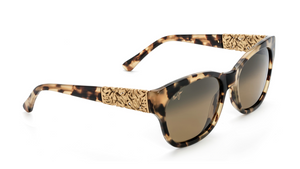 Maui Jim Monstera Leaf HS747 Sunglasses<span>- Honey Havana with Yellow Gold, HCL Bronze Polarized Lens</span>