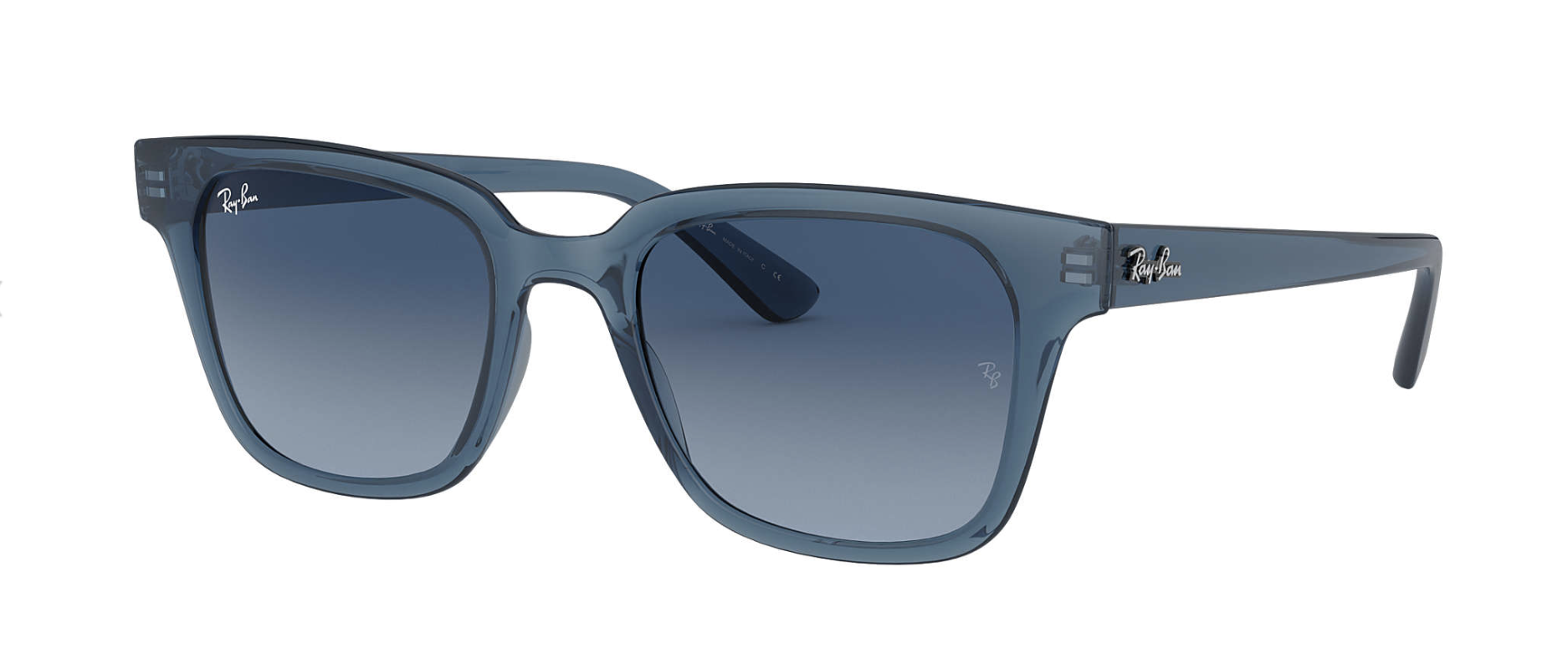 Ray ban transparent blue sales
