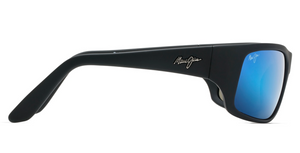 Maui Jim Peahi 202 Sunglasses<span>- Matte Black Rubber with Polarized Blue Hawaii Lens</span>