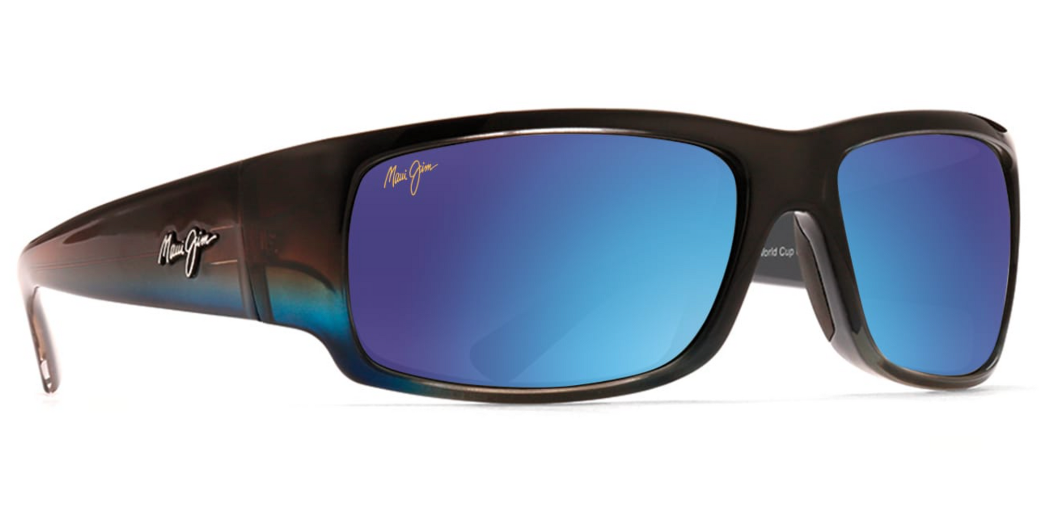 Maui Jim World Cup 266 Sunglasses Mahi Mahi Marlin Matte Black Redfish Flight Sunglasses