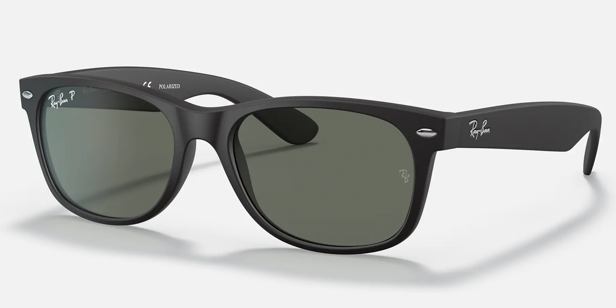 Ray Ban New Wayfarer Black Classic Sunglasses RB2132 Flight
