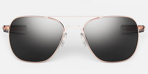 Randolph Aviator Sunglasses<span>- 22K Rose Gold
