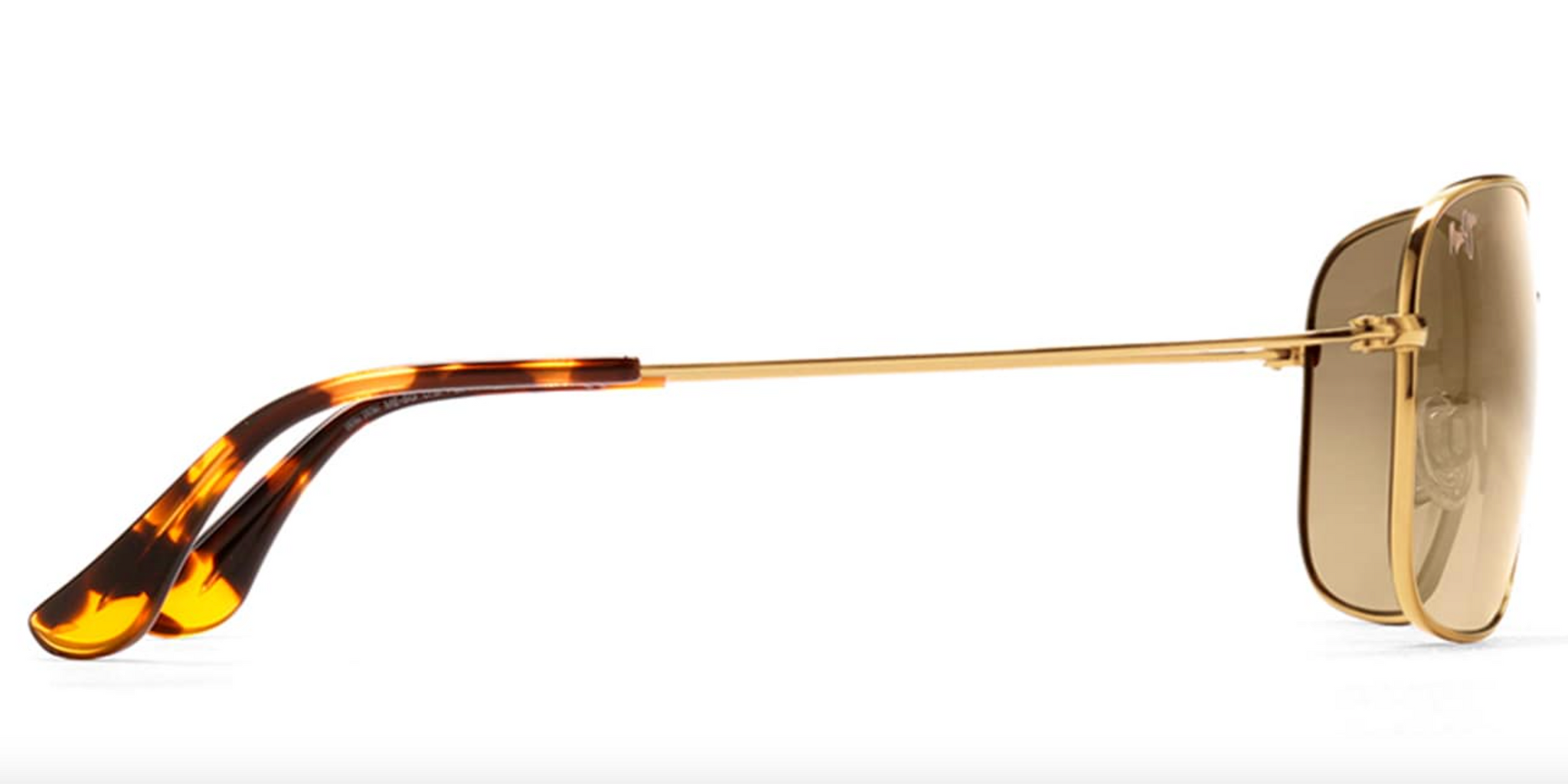 Maui Jim Wiki Wiki HS246 Sunglasses Gold w Polarized HCL Bronze Lens Flight Sunglasses