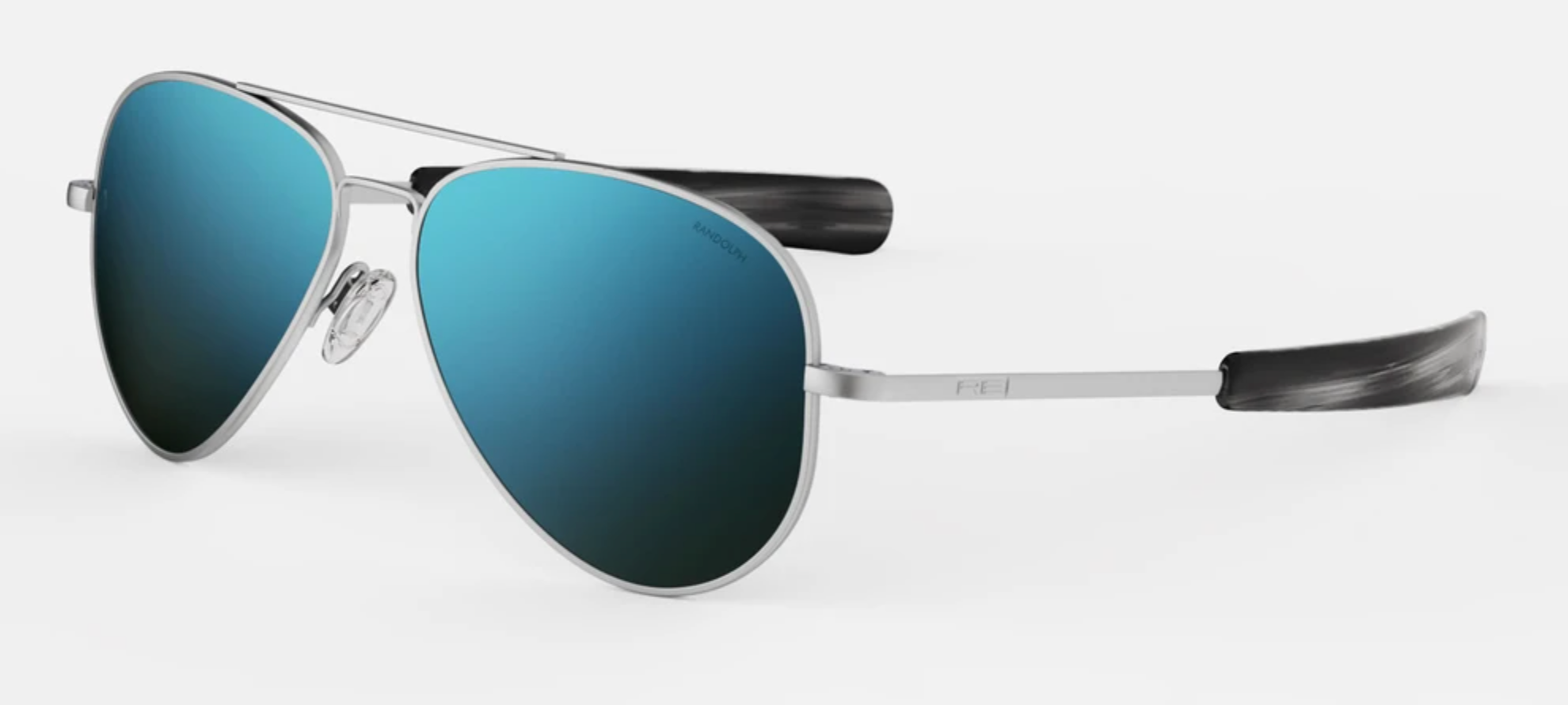 Randolph Concorde Sunglasses, Matte Chrome CR236, CR176, CR256 