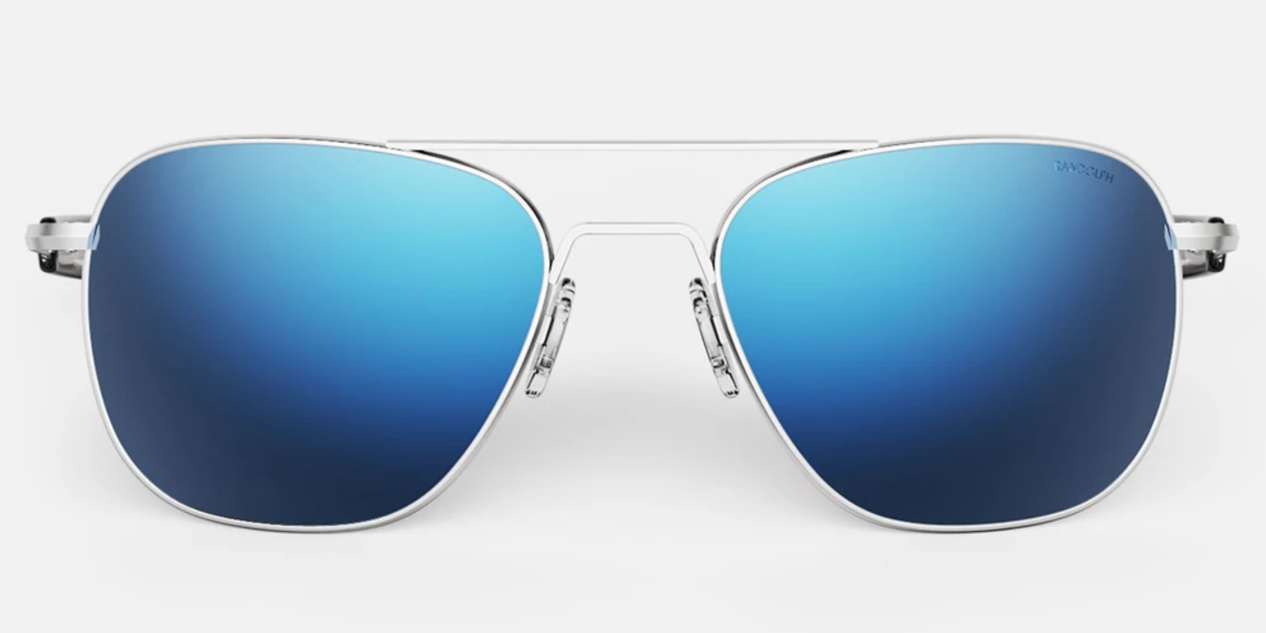 Randolph Aviator Single Vision Prescription Sunglasses Atlantic Cobalt Blue
