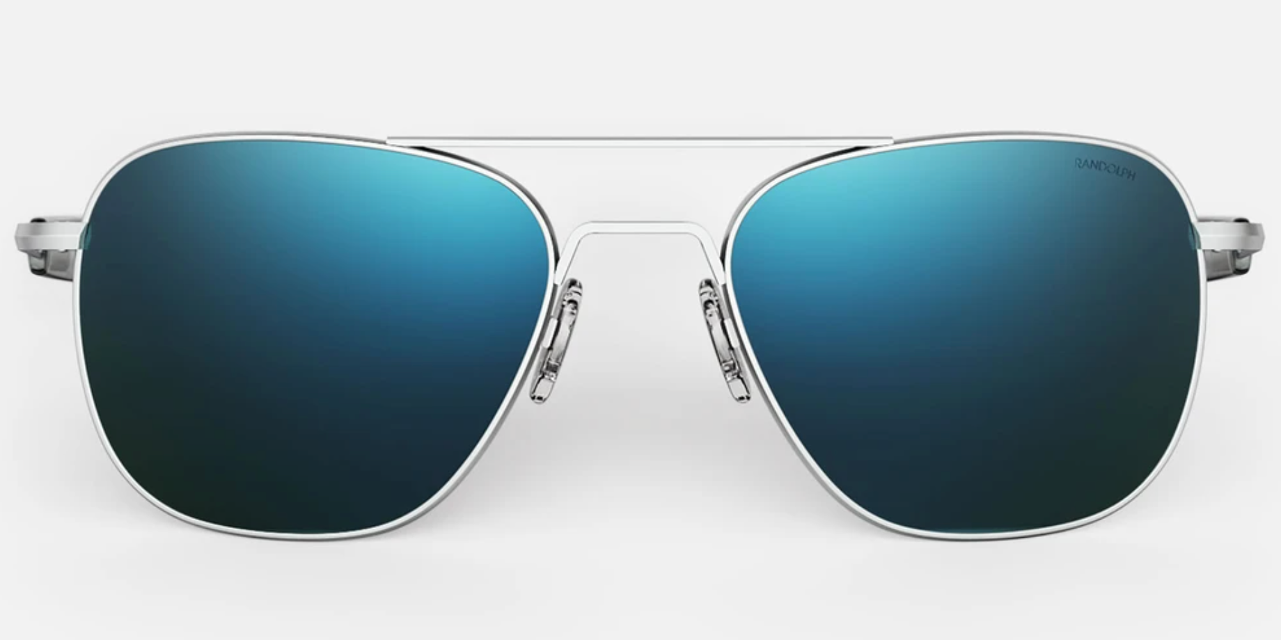 Randolph Aviator Single Vision Prescription Sunglasses Atlantic Cobalt Blue