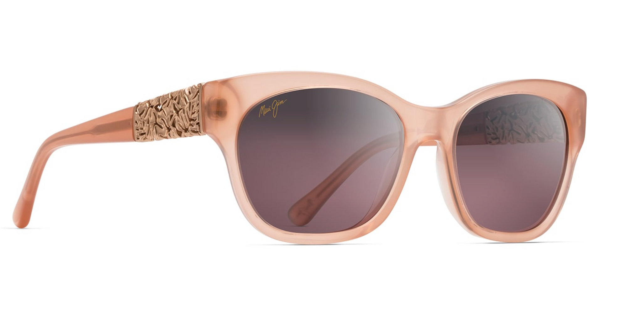 Maui Jim Sea House 772 Rose Gold with Polarized Maui Rose Lenses - Flight  Sunglasses