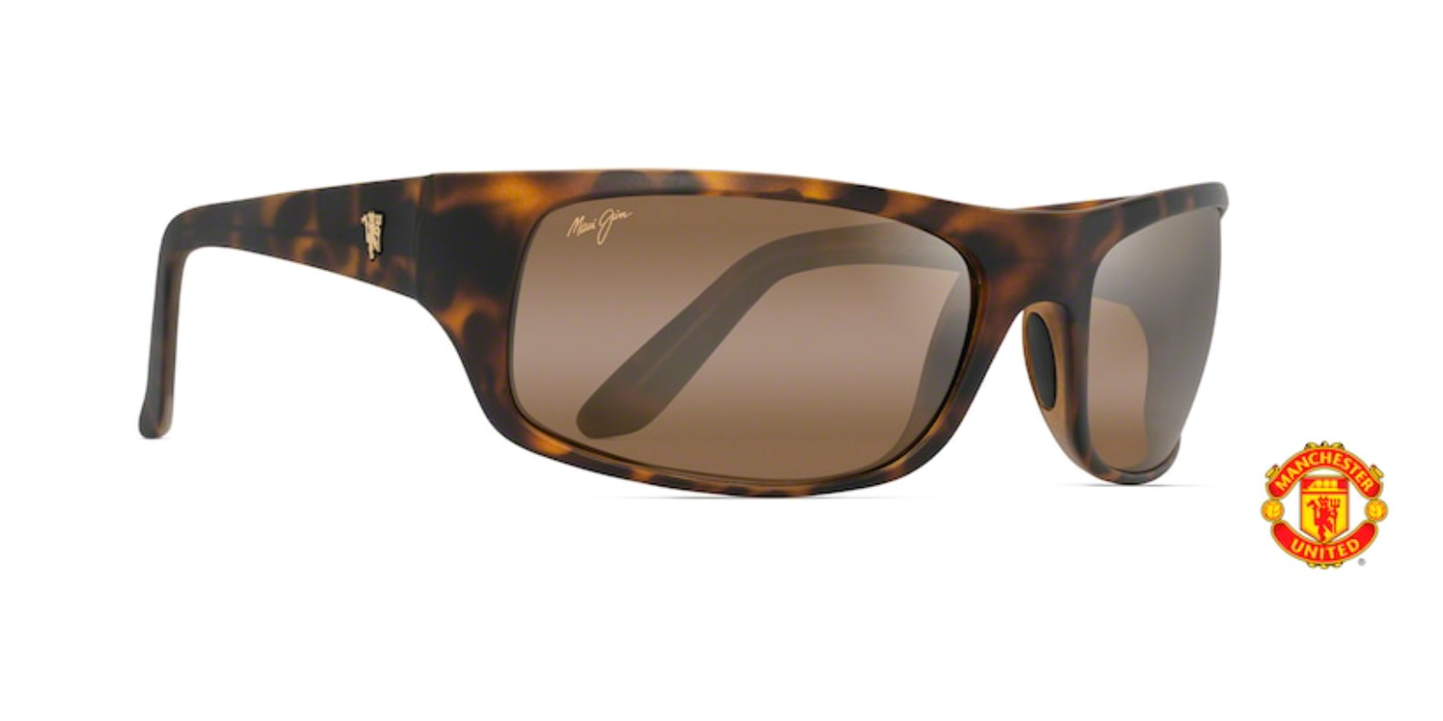 Maui Jim Peahi 202 Sunglasses Matte Black with HCL Bronze Lenses