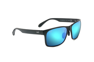 Maui Jim Red Sands 432 Sunglasses<span>- Matte Black with Polarized Blue Hawaii Lens</span>
