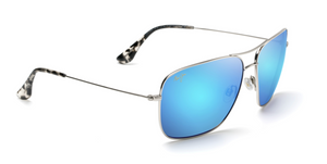 Maui Jim Cook Pines 774 Sunglasses<span>- Silver with Polarized Blue Hawaii Lens</span>