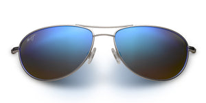 Maui Jim Baby Beach 245 Sunglasses<span>- Silver with Polarized Blue Hawaii Lens</span>